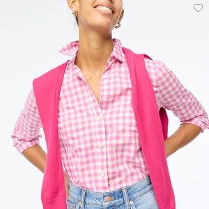 💖💕 J. Crew Factory 💖💕 Gingham lightweight cotton shirt - NEW!